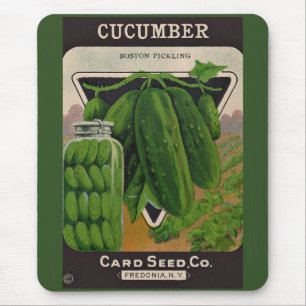 Card Seed Company envelope cover - Cucumbers Mouse Mat