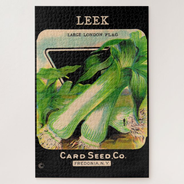 Card Seed Company envelope cover - leeks Jigsaw Puzzle (Vertical)