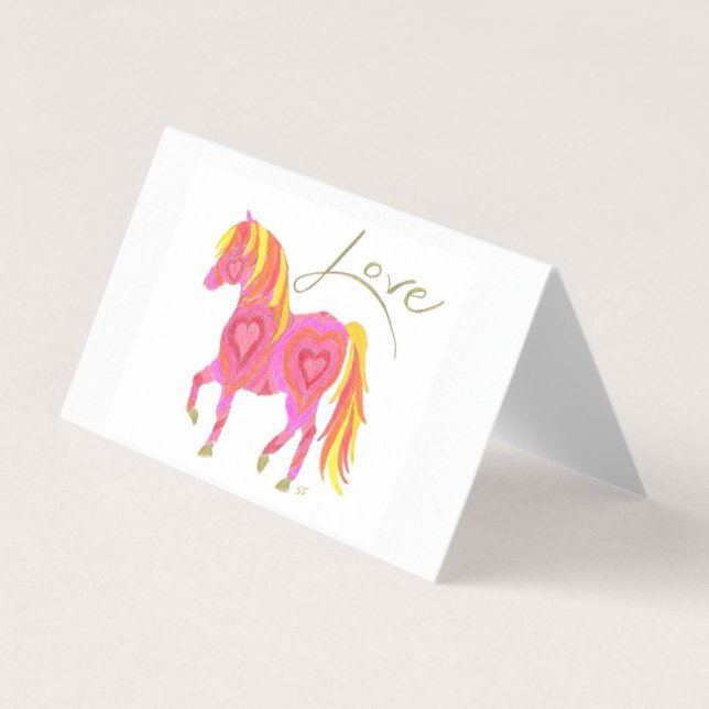 Card Set Pink Lady Horse by Sherry Jarvis (Front)