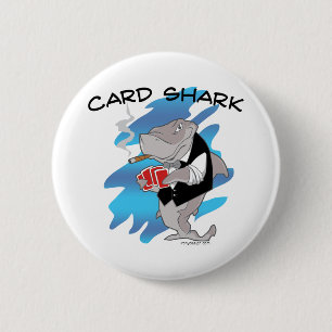 Card Shark 6 Cm Round Badge