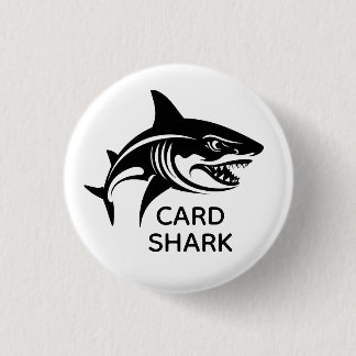 Card Shark Great White Shark Cruise 3 Cm Round Badge