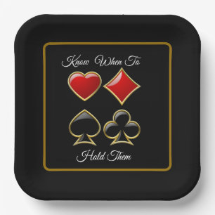 Card Shark Poker Party  Paper Plate
