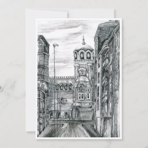 Card, Sofia Capital of Bulgaria Thank You Card