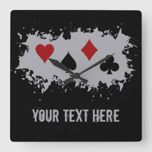 Card Splash custom wall clock