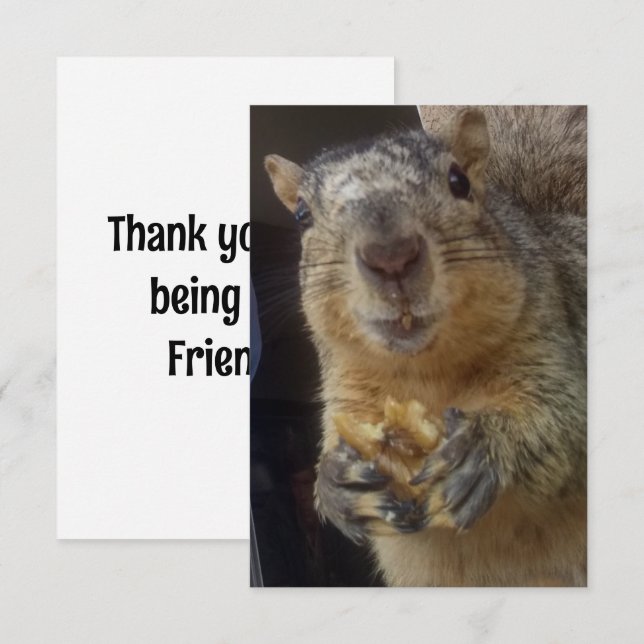 Card - Squirrel Thank You (Front/Back)