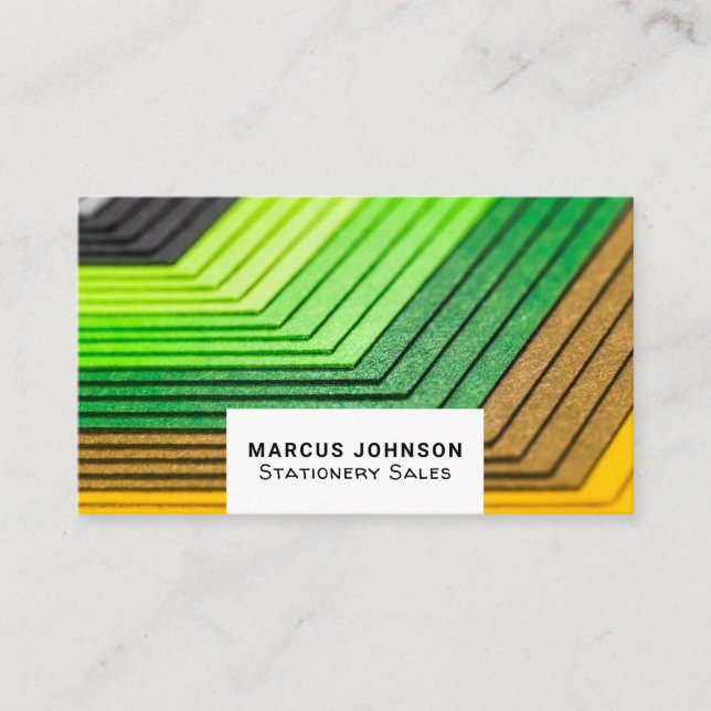 Card, Stationery & Office Supplies, Stationer Business Card (Front)