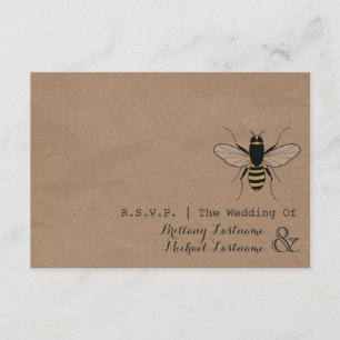Card Stock Inspired Honey Bee Wedding R.S.V.P.