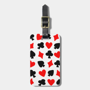 Card Suits Design Luggage Tag