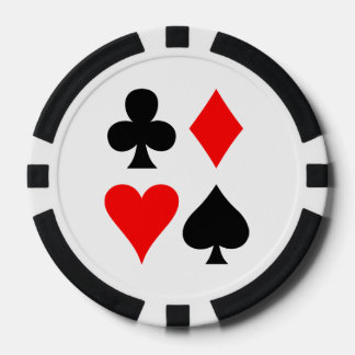 Card Suits Design Poker Chips
