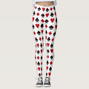 Card Suits Poker Style Lucky Leggings