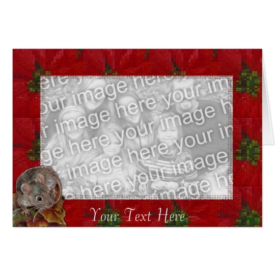 Card Template - Christmas Mouse