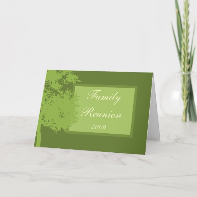Card Template - Family Reunion (Front)