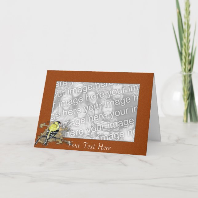 Card Template - Goldfinch Border (Front)