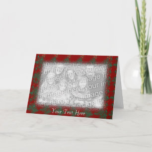 Card Template - Holly Berry Mosaic