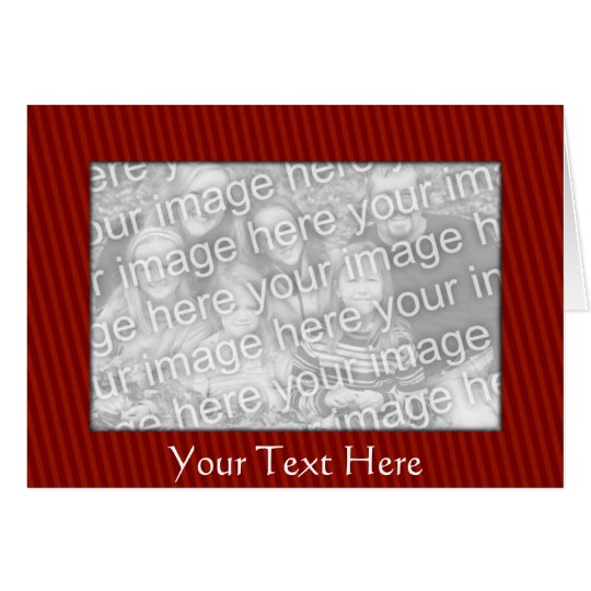 Card Template - Red Stripes