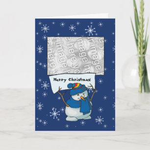 Card Template - Snowman Merry Christmas!
