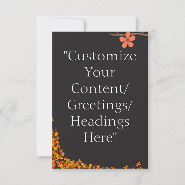 Card Templates/ Greeting Template -Personalise It! (Front)