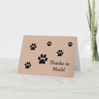 Card-ThankYou -PetPaws Thank You Card