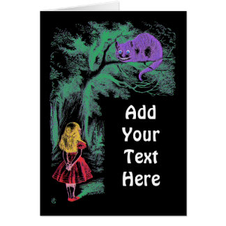 Card:"The Cheshire Cat" from "Alice in Wonderland"