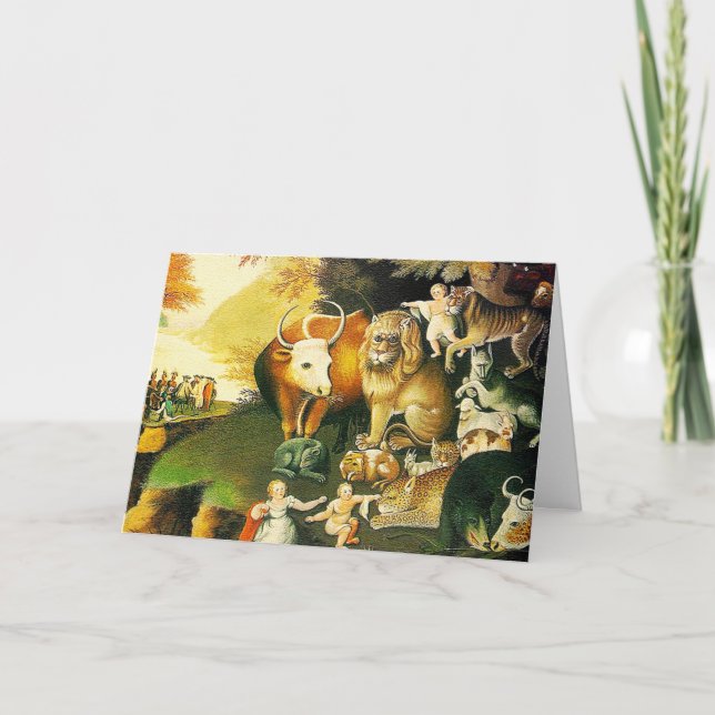 Card: The Peaceable Kingdom Holiday Card (Front)