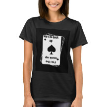 CARD THEMED BLACK SPADE AUTHENTIC CLASSIC T-SHIRT