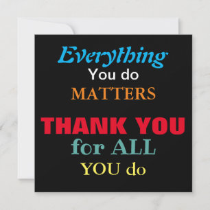 Card to show appreciation