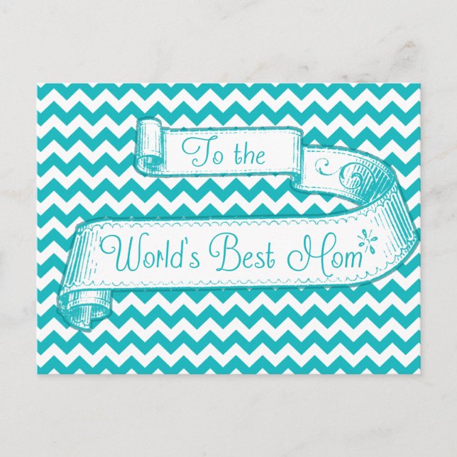 Card to the World's Best Mum Mothers Day (Front)