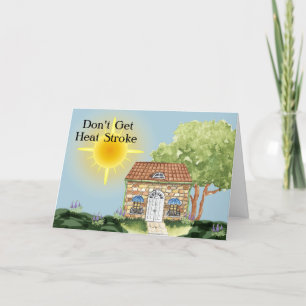 Card to Warn Elderly People to Stay out of Heat
