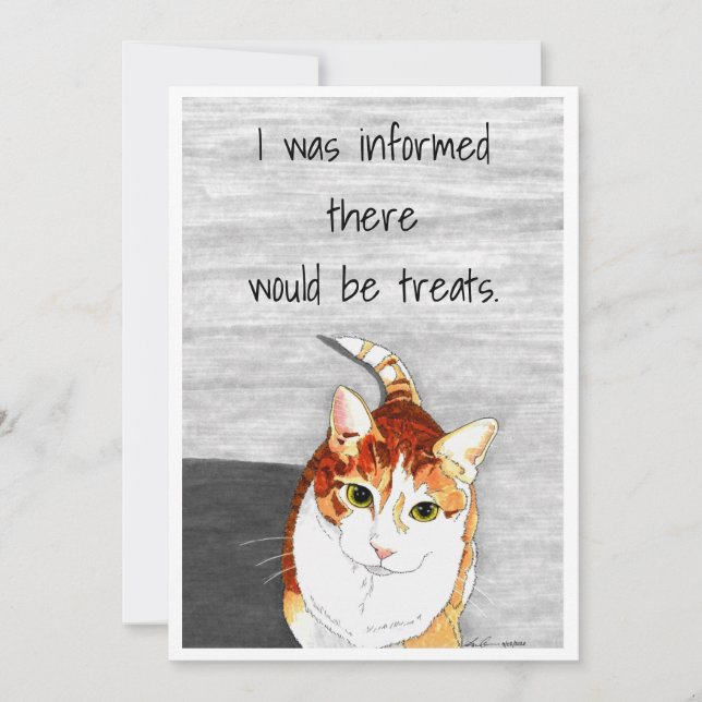 Card: Treats for Hobbes Holiday Card (Front)
