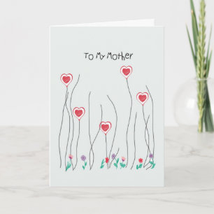 Card Valentine's Day for Mother