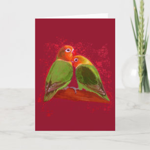 Card - Valentine's Day Lovebirds