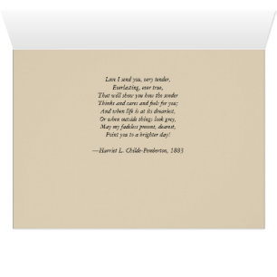 Card—Victorian, love, gift, poem