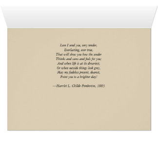 Card—Victorian, love, gift, poem