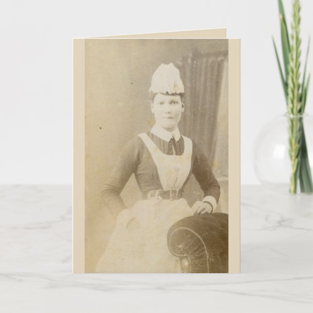 Card —Victorian nurse (Front)