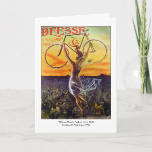 Card: Vintage French Bicycle Art Card