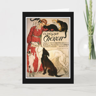 Card: Vintage Steinlen "Clinique Cheron" Card