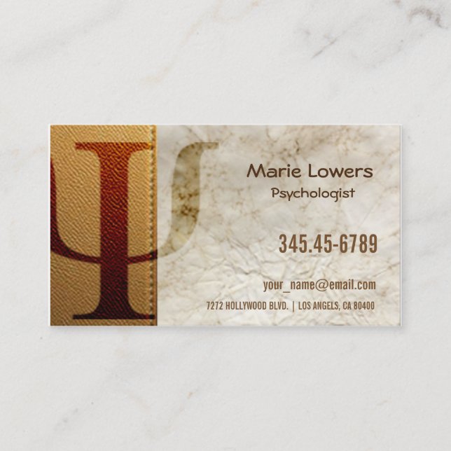 card visits psychologist (Front)