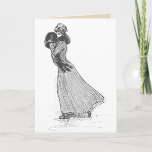Card —winter poem inside