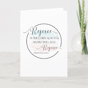 Card with Bible Verse 