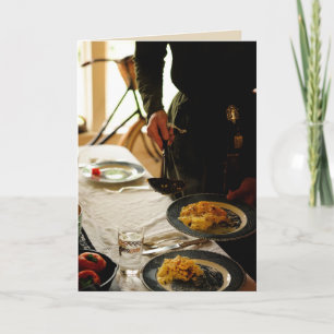Card with recipe