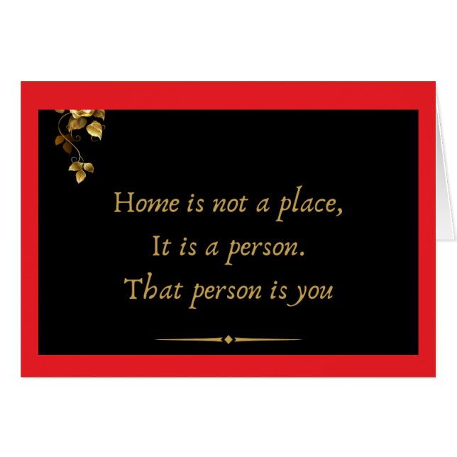 Card with text (Front Horizontal)