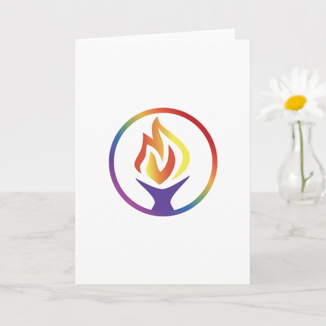 Card with UUCF logo front (Blank inside) (Small Plant)