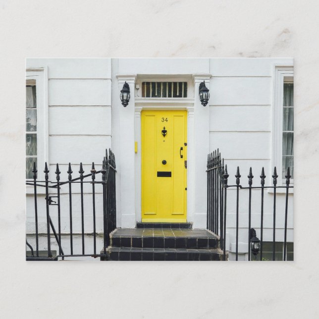 Card with yellow door (Front)