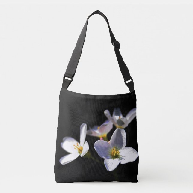 Cardamine Pratensis Flowers cbbcnm Crossbody Bag (Front)