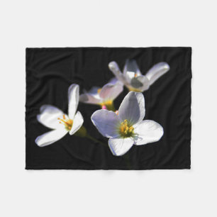 Cardamine Pratensis Flowers fbcn Fleece Blanket