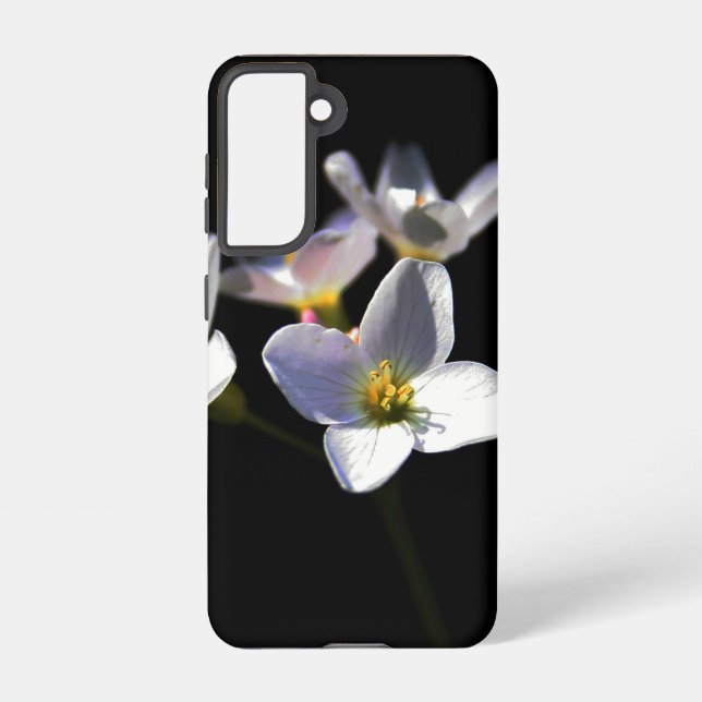 Cardamine Pratensis Flowers sgcna Samsung Galaxy S21 Case (Back)