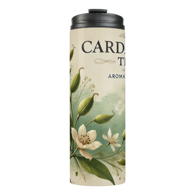 Cardamom Tea Design AI art  Thermal Tumbler (Front)