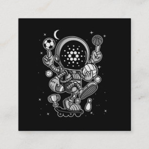 Cardano Coin-Crypto Astronaut Enclosure Card