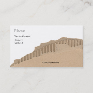 Cardboard Business Card