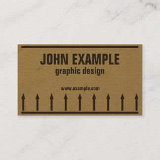 Cardboard Business Card